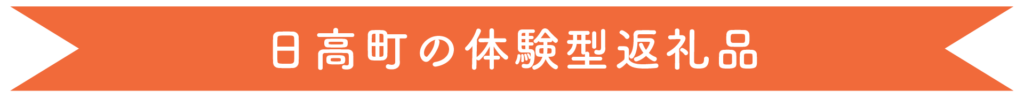 日高町の体験型返礼品